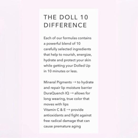 DOLL 10 Blush HydraGel Cream Balm She’s A Doll With Compact Mirror Rose Shade - Picture 10 of 11